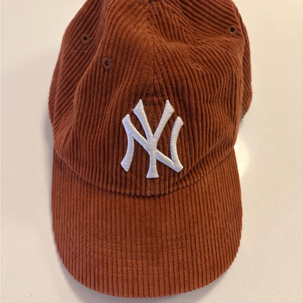 Rust Corduroy Baseball Cap